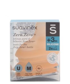 TETINA SILICONA ZERO ANTICÓLICO SUAVINEX FLUJO M