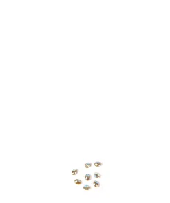 Alternative view of Piedras Brillantes 8 unidades Plateadas