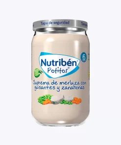 Nutriben Potito Suprema Merluza Guisantes Zanahoria 235g