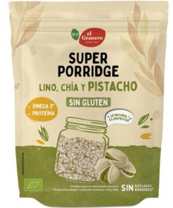 Alternative view of SUPERPORRIDGE SIN GLUTEN PISTACHO BIO 350GR