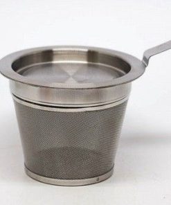 Alternative view of Filtro acero inoxidable con tapa, Tetera/Taza con plato. XL-8cm.
